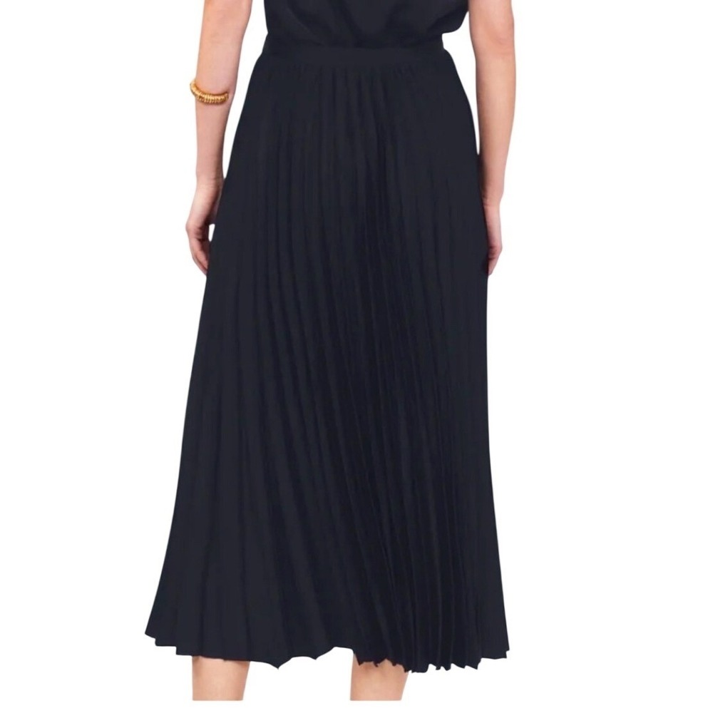 Mayson the Label Black Pleated Midi Skirt SP2447 Size 2 Luxurious‎ Cocktail